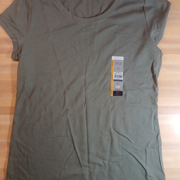 No Boundaries Tops - No Boundaries Olive‎ Short Sleeve Tee